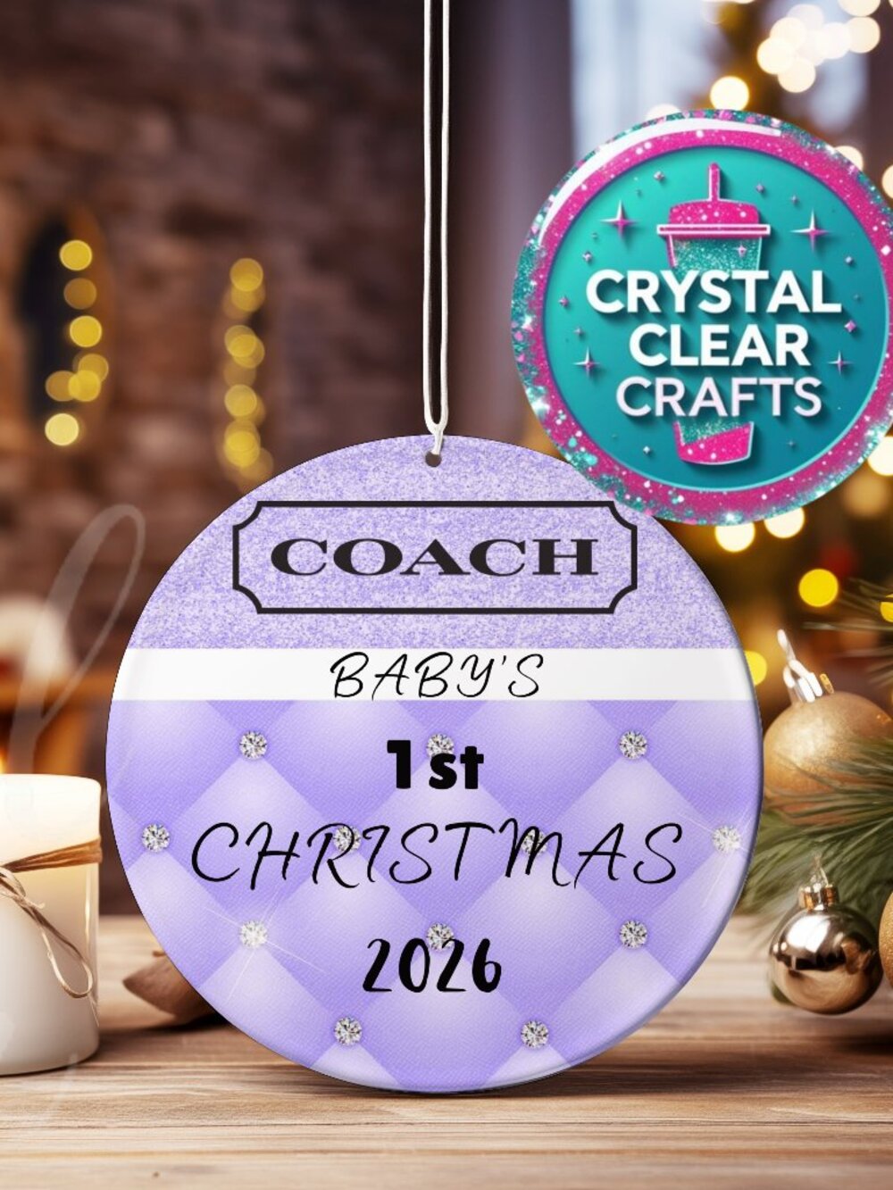Coach Baby's First Christmas Ornament Sale 3 For $19.00